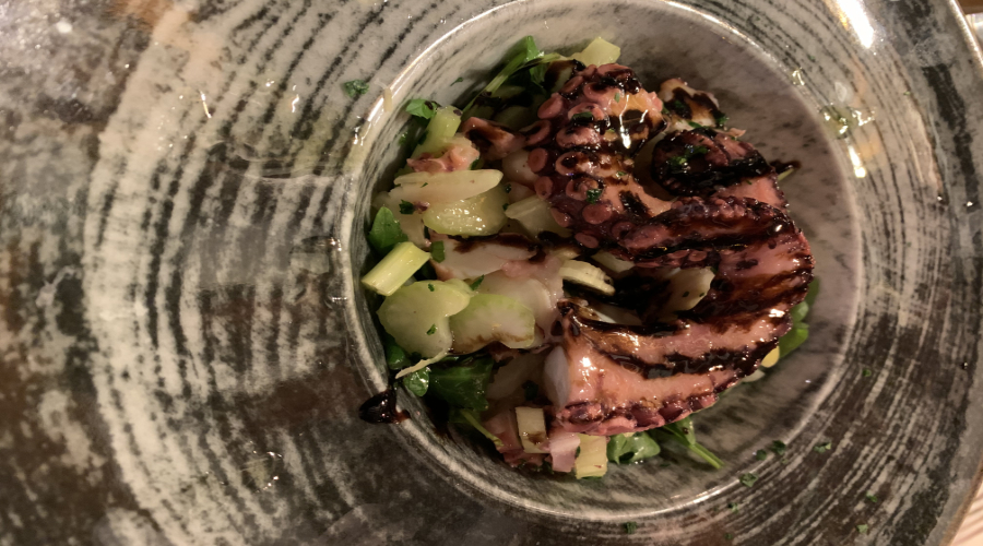 Meeresfrüchtesalat mit Kidney-Bohnen